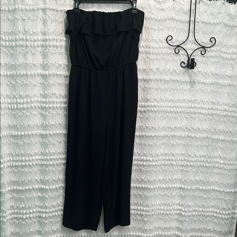 No Boundaries Black Ruffled jumper